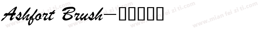 Ashfort Brush字体转换